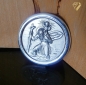 Preview: Autoplakette Christophorus rund Silber 925