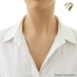Preview: Collier Kette 1mm Venezianer rose vergoldet Silber 925 45cm