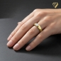 Preview: Ring Solitär Zirkonia 4mm 8Kt 333 Gold