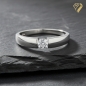 Preview: Ring Solitär Zirkonia 4mm 14Kt 585 Weissgold