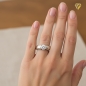 Preview: Ring Solitär Zirkonia 5mm 8Kt 333 Weissgold