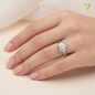 Preview: Ring Solitär Zirkonia 5,5mm 8Kt 333 Weissgold