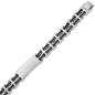 Preview: Armband Edelstahl ID Gravurplatte Trend 21,5cm