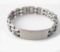 Preview: Armband Edelstahl ID Gravurplatte Trend 21,5cm