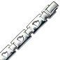 Preview: Edelstahlarmband Herzen 21,5cm