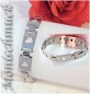 Preview: Edelstahlarmband Herzen 21,5cm