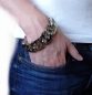 Preview: Armband Edelstahl massiv 23cm