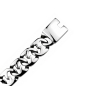 Preview: Armband Edelstahl massiv 23cm