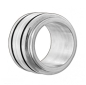 Preview: Anhänger Edelstahl Ring black-white