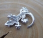 Preview: Silberanhänger Gecko mit Zirkonia 925 Silber