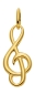 Preview: Anhänger Notenschlüssel 8Kt 333 GOLD