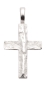 Preview: Anhänger Kreuz gehämmert 13x19mm Silber 925