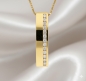 Preview: Anhänger 17mm Zirkonia 8Kt 333 GOLD