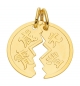 Preview: Anhänger Freundschaft chinesische Zeichen 20mm 333 GOLD