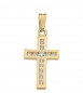 Preview: Anhänger Kreuz Zirkonia 11x17mm 14Kt 585 GOLD