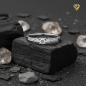 Preview: Ring 3,4mm Besatzmaß mit Diamanten 0,19ct 585 WEISSGOLD