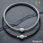 Preview: Wechselschliesse Edelstahl Olive mit Zirkonia rundherum
