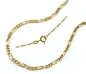 Preview: Collier Figaro Panzer flach 40cm 1,4mm 8Kt 333 GOLD