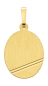 Preview: Anhänger Gravurplatte oval 13x16mm 8Kt Gold