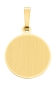 Preview: Anhänger Gravurplatte rund 14mm 8Kt 333 Gold