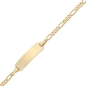 Preview: Schildarmband ID Figaro 2,3mm 8Kt GOLD 14cm