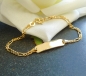 Preview: Schildarmband ID Figaro 2,3mm 8Kt GOLD 14cm