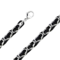 Preview: Kette Collier Edelstahl black Königskette 8,5mm 60cm