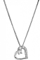 Preview: Collier Kette mit Herz 14x12 Zirkonia Silber 925 40+5cm