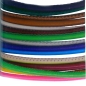 Preview: Lederbänder Colliers Armbänder Kalbsleder 3mm mit Clickverschluss Edelstahl