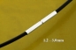 Preview: Kautschukbänder 1,2-5mm schwarz oder transparent mit Edelstahl Bajonett