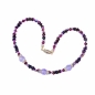 Preview: Collier Bergkristall mit Doppelkegel amethyst AB