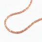 Preview: Kette Collier 2,8mm Königskette Silber 925 rose vergoldet 60cm
