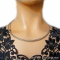 Preview: Exklusives Collier Edelstahl La-Ola 4-6,5mm mit Bajonettverschluss 38-55cm