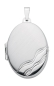 Preview: Anhänger Medaillon oval 21x28mm Silber 925