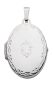 Preview: Anhänger Medaillon oval Muster 22x28mm Silber 925