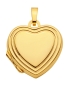 Preview: Medaillon Herz 17x17mm 8Kt GOLD