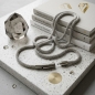 Preview: Kette Collier Mesh 3,2mm mit Clickverschluss Edelstahl
