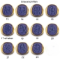 Preview: Siegelring antike Platte Lapis Lazuli 19x17mm 585 Gold