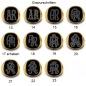 Preview: Siegelring antike Platte Onyx 19x17mm 585 Gold