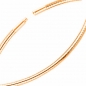 Preview: Collier Omegareifen 1,3mm Bajonett rose vergoldet 925 Silber 40cm