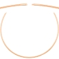 Preview: Collier Omegareifen 1,9mm Bajonett rose vergoldet 925 Silber 40cm