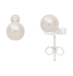 Preview: Ohrstecker Brillant Zuchtperle 6mm 14Kt 585 WEISSGOLD
