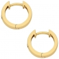 Preview: Creole Klappscharnier Zirkonia Ø13,6mm 8Kt 333 GOLD