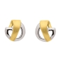 Preview: Ohrstecker bicolor 8Kt 333 GOLD
