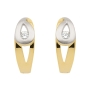 Preview: Creole 14,1x5mm Zirkonia 8Kt 333 GOLD