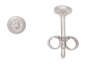 Preview: Stecker 4,2mm mit Diamant 14Kt WEISSGOLD