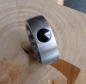 Preview: Ring aus Edelstahl 10mm mit Zirkonia jet