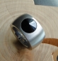 Preview: Ring aus Edelstahl 14mm mit Zirkonia schwarz