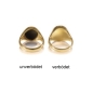 Preview: Siegelring ovale Platte Carneol 21x16,5mm 585 Gold
