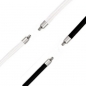 Preview: Collier Kautschuk schwarz oder transparent 5mm für Wechselschliesse